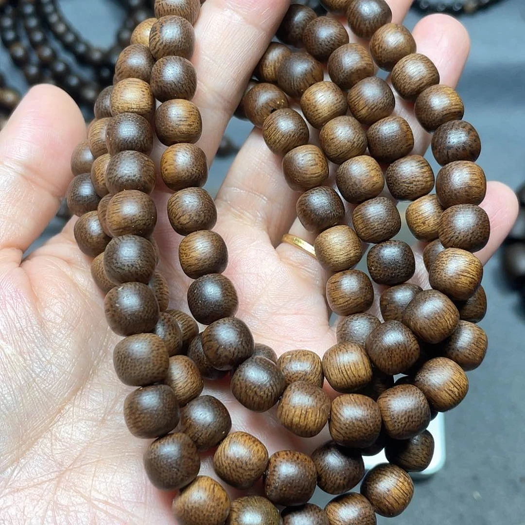 手串沉香木富森红土0.8