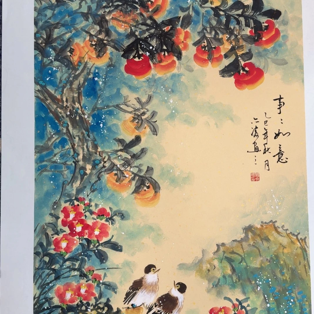 国画国画作品山水花鸟