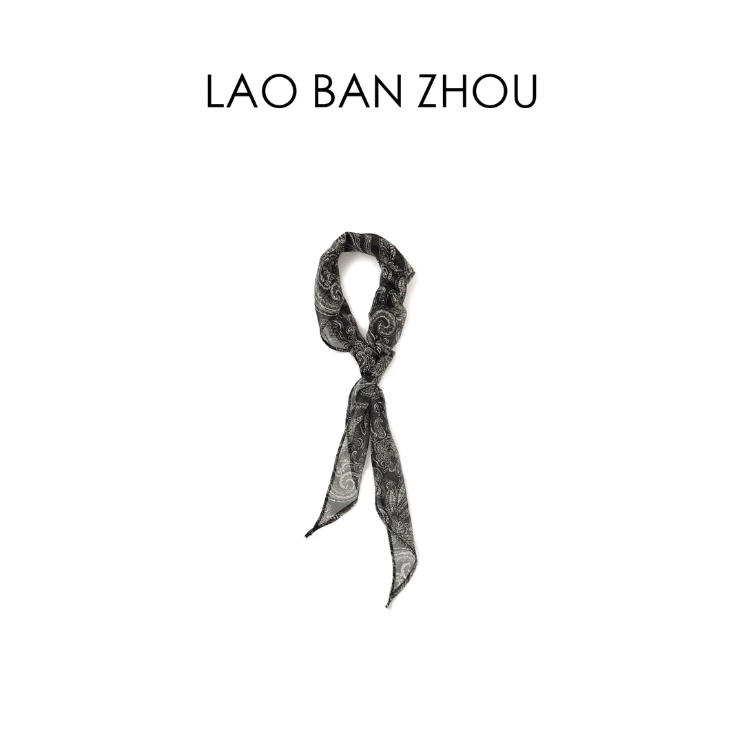 【老板周】随性轻盈 小众设计款花色百搭精致三角巾