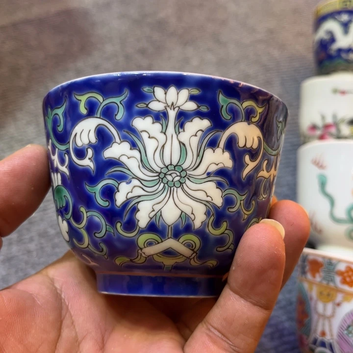 纯手绘精品盖碗杯
