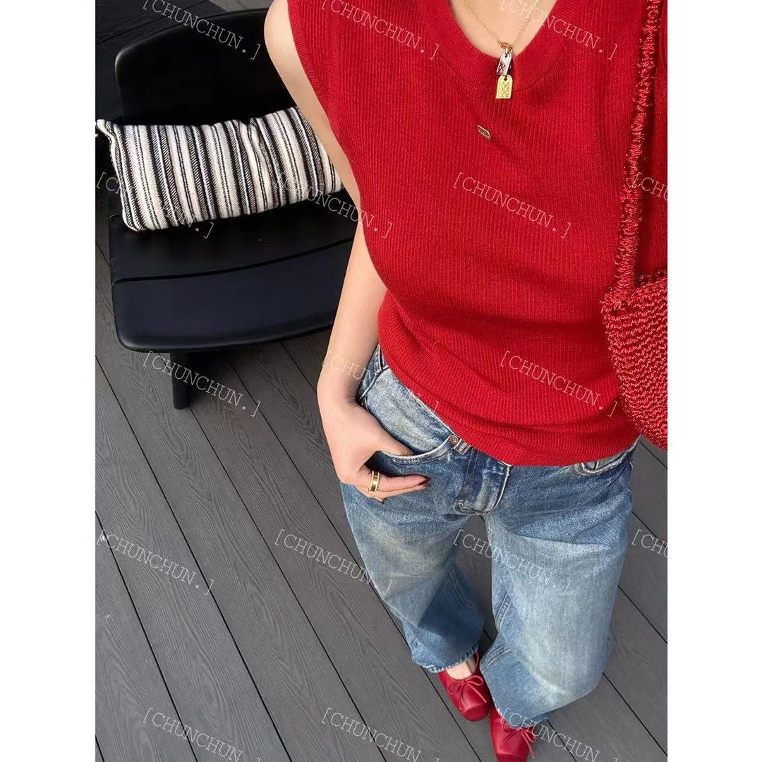 【纯纯女装】SEER CHUN 高品质高定设计款背心 51078