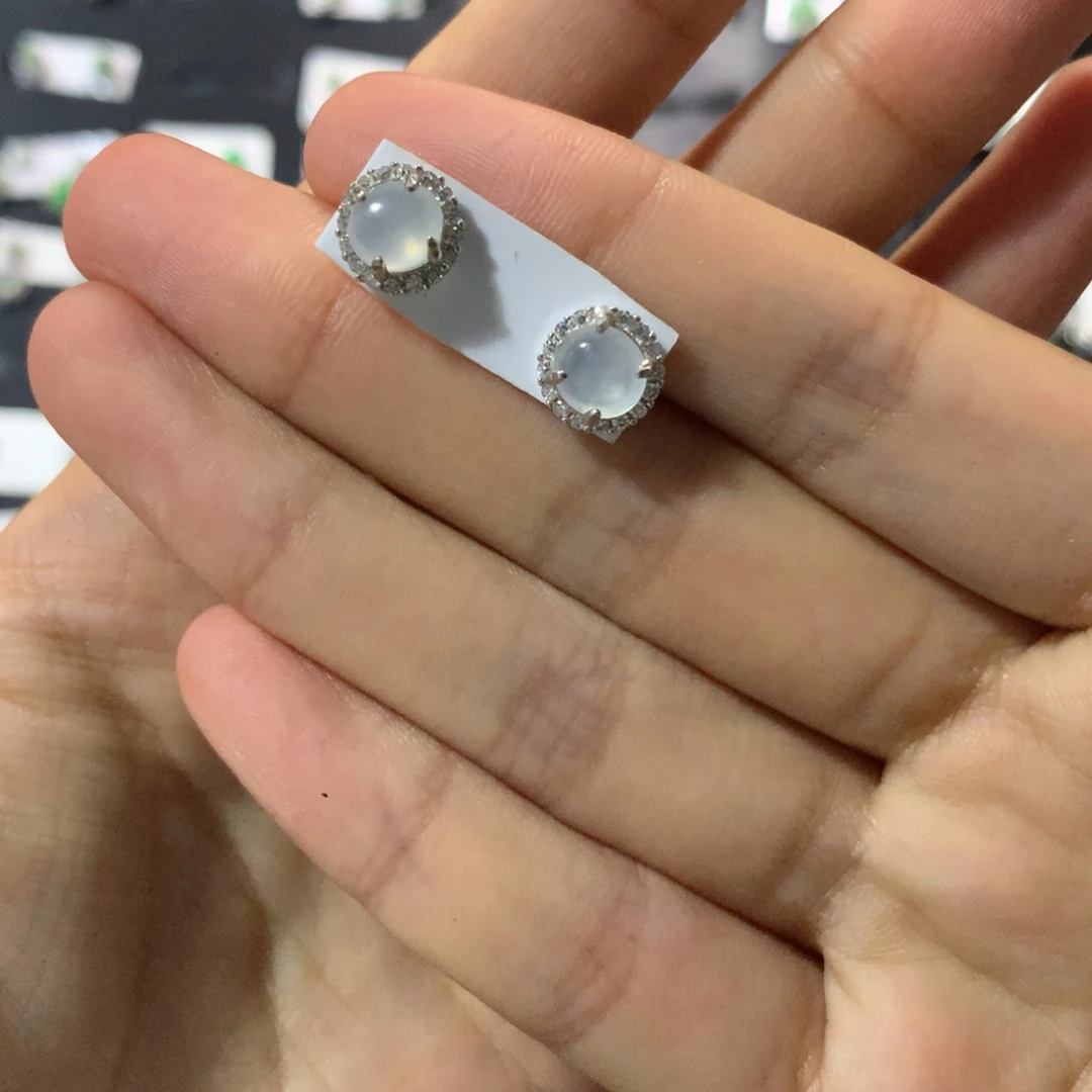 翡翠戒指银S925镶嵌