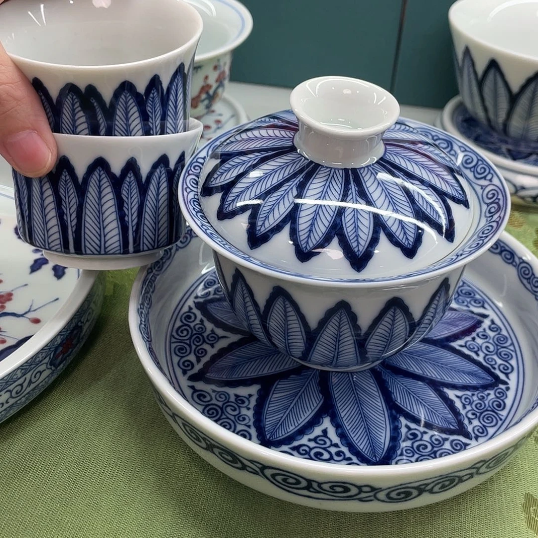 景德镇陶瓷盖碗茶具