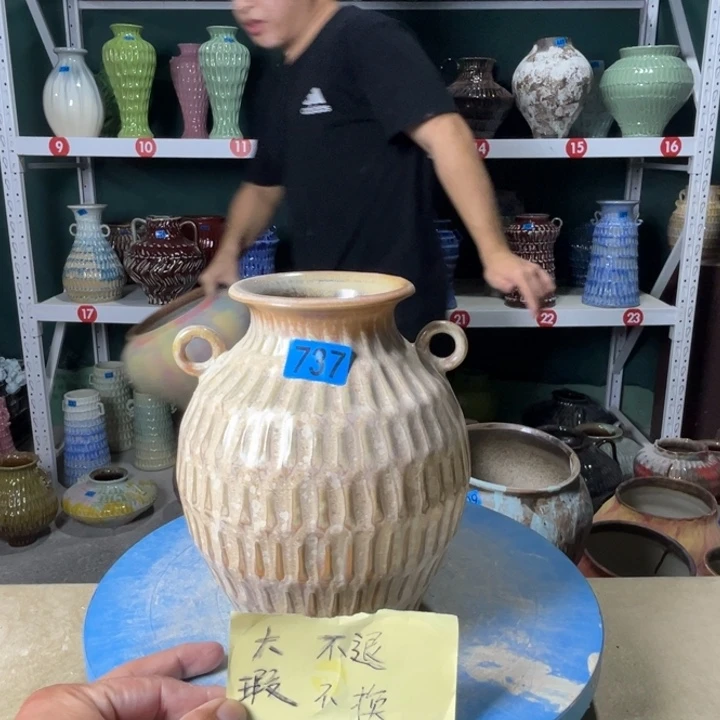 景德镇陶瓷花盆花器737