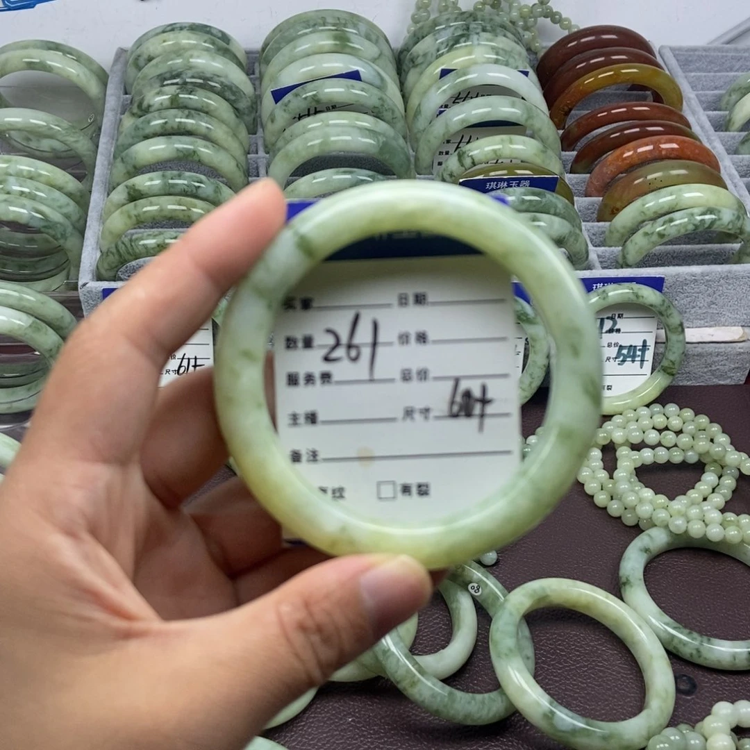 未镶嵌蛇纹石玉手镯