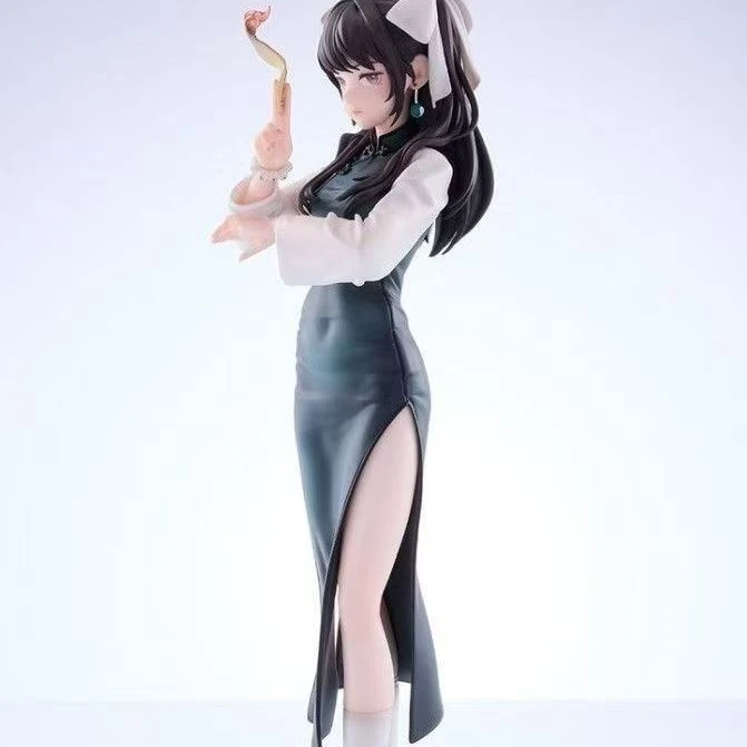 二次元美少女旗袍战斗萝莉小道士药指湘西小师妹书架机箱摆件手办