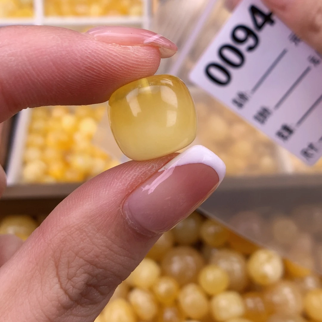琥珀未镶嵌珠宝奇石14.5植物线