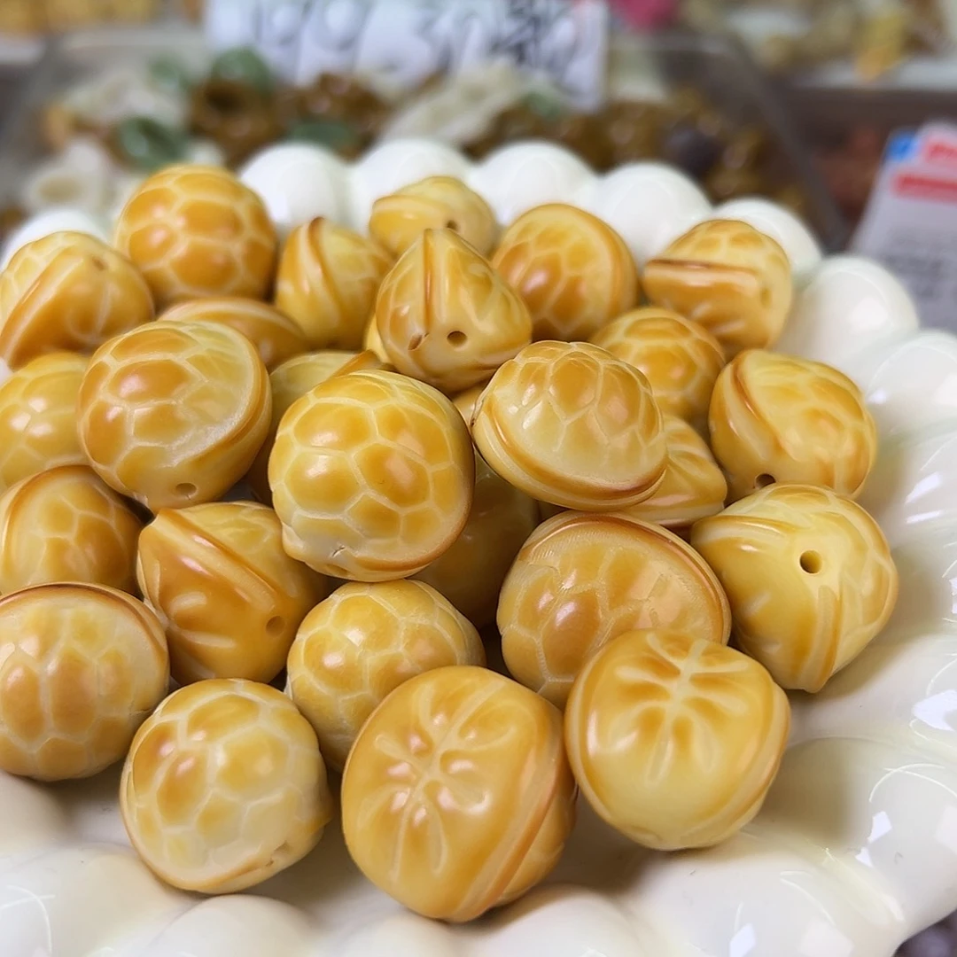 菩提根/象牙果吊坠微瑕小富甲10颗孔道有坏