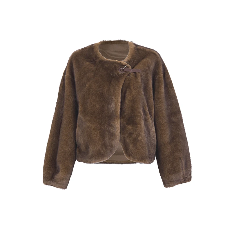 BCVOGA洋气时尚衣服短外套短款秋冬高级感毛毛呢子大衣妈妈款