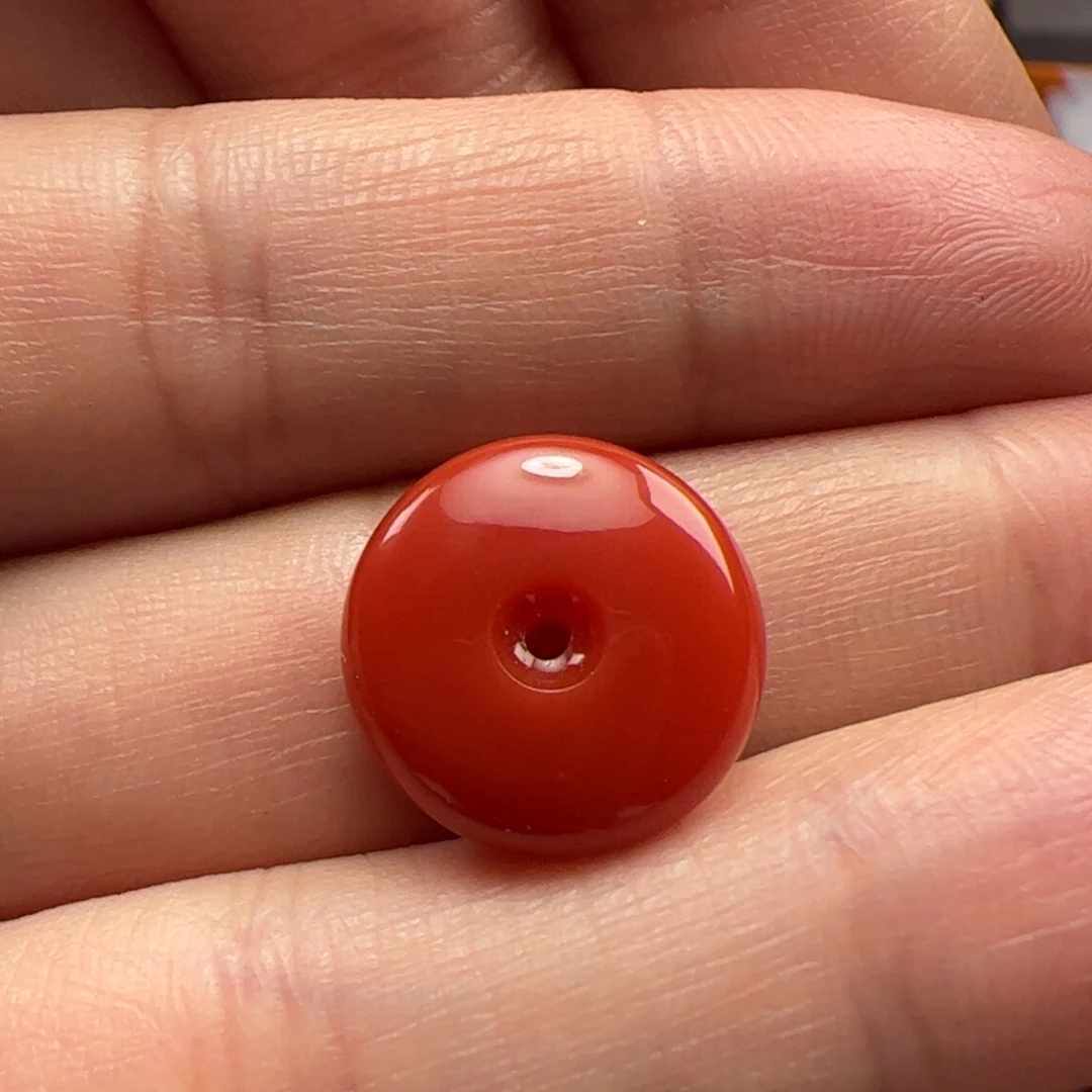 南红玛瑙平安扣未镶嵌