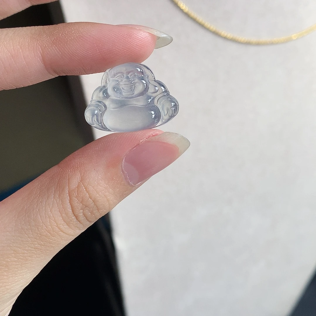 翡翠裸石缅甸天然A货翡翠冰种佛公