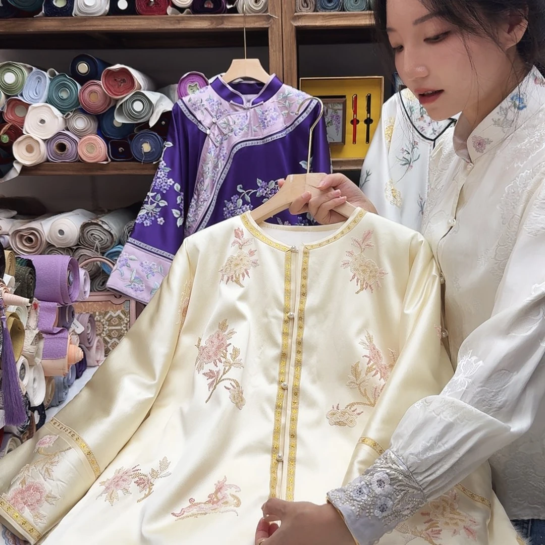 苏绣棉服4胸围112衣长67