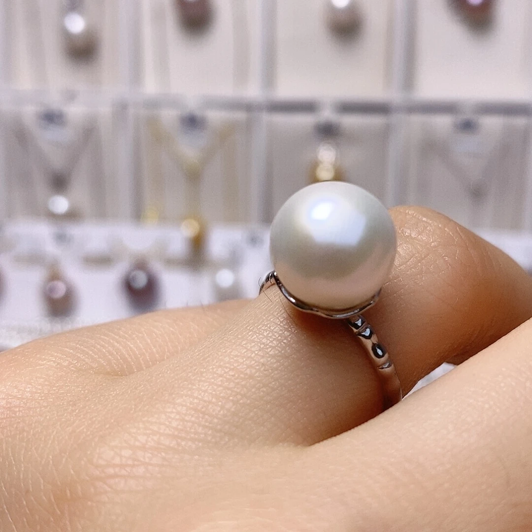 淡水珍珠银S925镶嵌颈饰