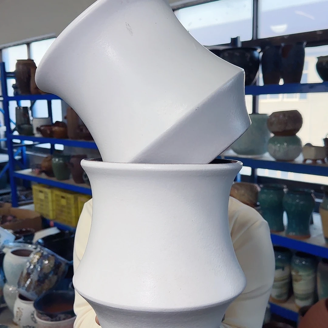 紫砂花盆高20口18.5