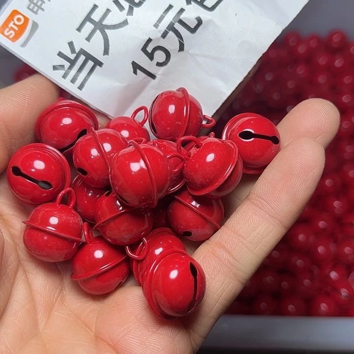 非金属大铃铛红色50个