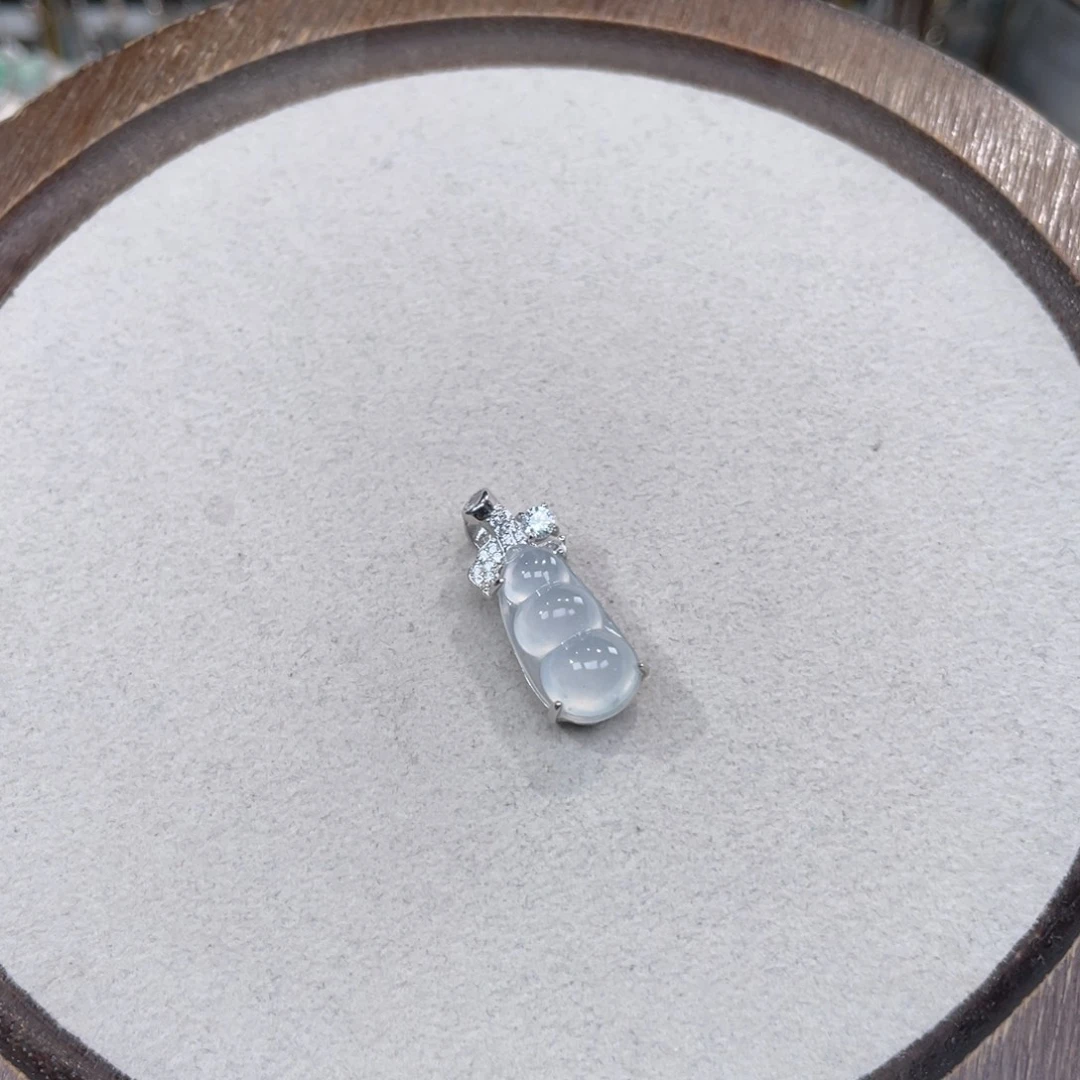 翡翠银S925镶嵌颈饰