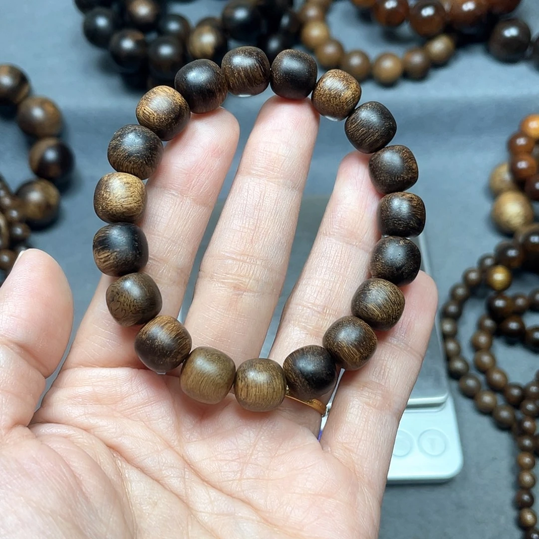 沉香手串白棋瘤疤1.0