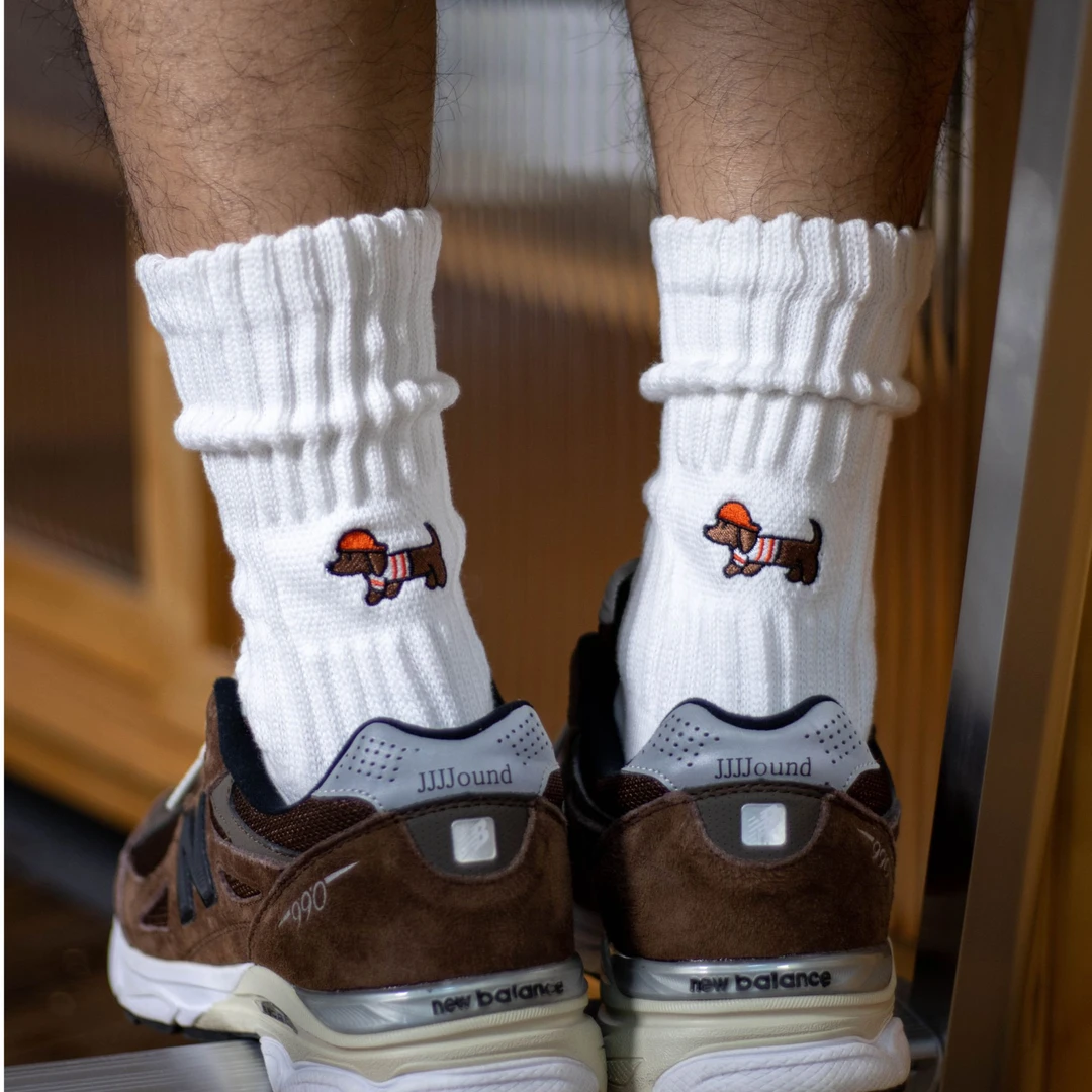 wassail原创腊肠狗毛圈堆堆袜cityboy精梳棉潮袜百搭休闲袜毛巾底