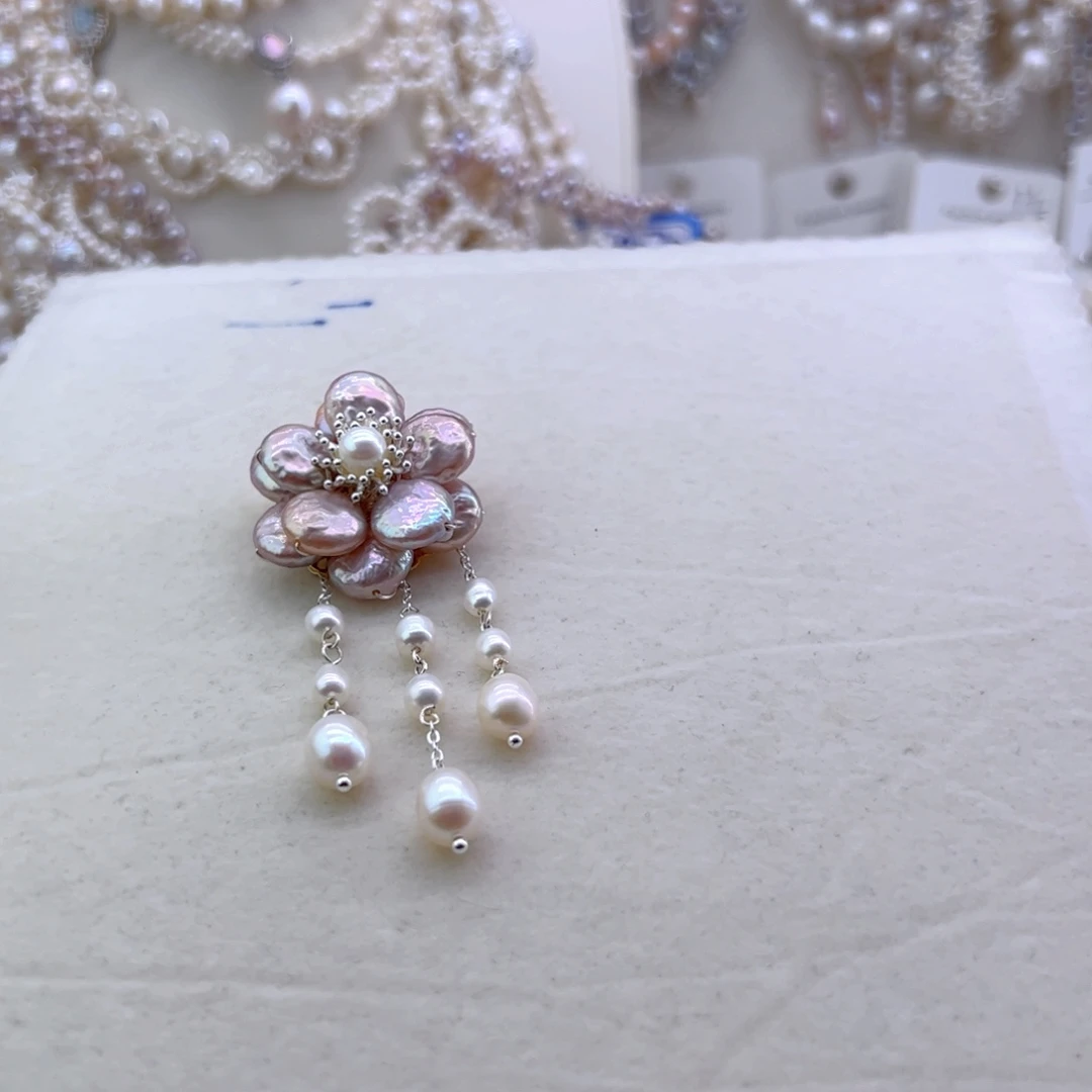 数***苦淡水珍珠未镶嵌耳环