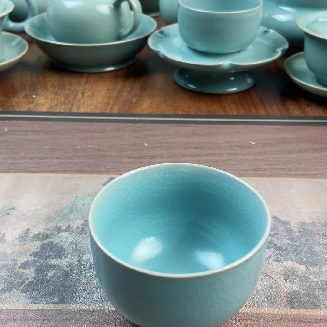 摆件原产地原矿汝瓷～茶器