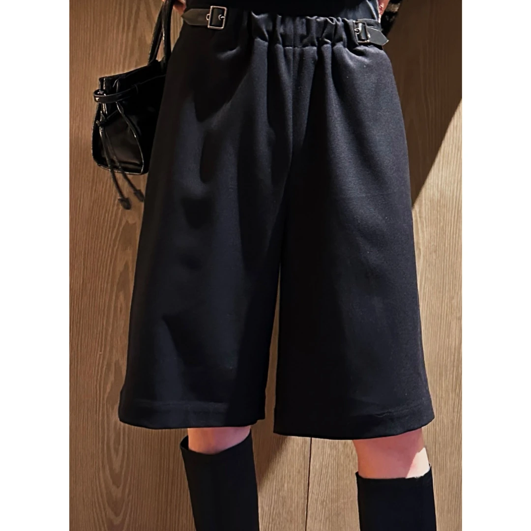 AME  罗意双扣裤   可持续时髦暖线条毛呢隼位中裤ZD11KZHJ350