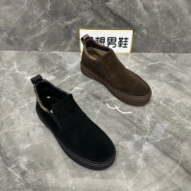 G加棉二棉厚底简约男士休闲男鞋板鞋百搭时尚舒适