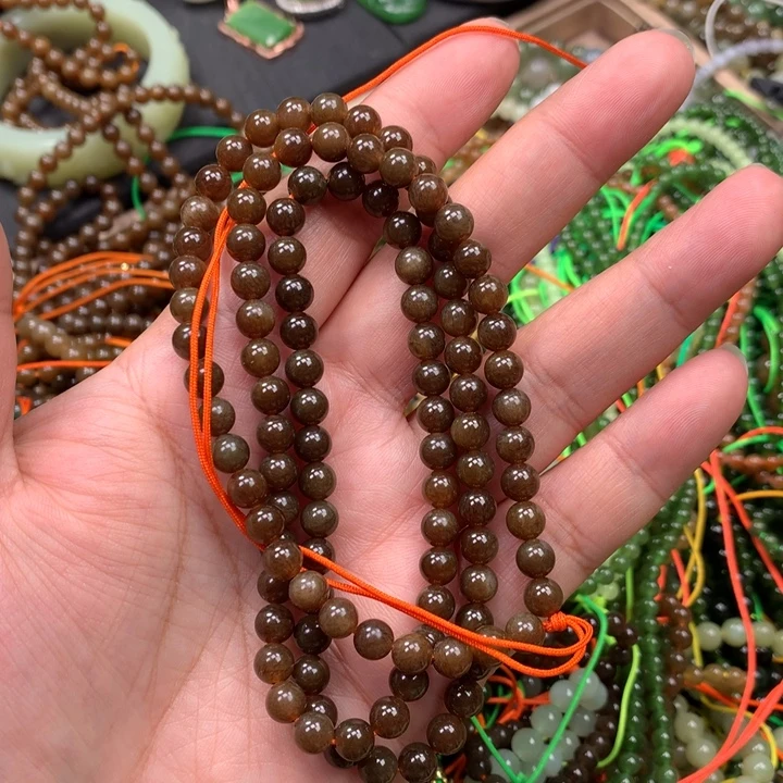 和田玉未镶嵌手链116