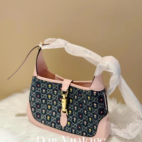 99新 GUCCI/古驰 大吉中古/Gucci古驰1961花卉jackie小号斜挎包