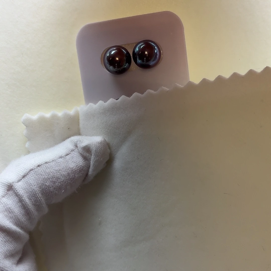 淡水珍珠耳饰未镶嵌定制