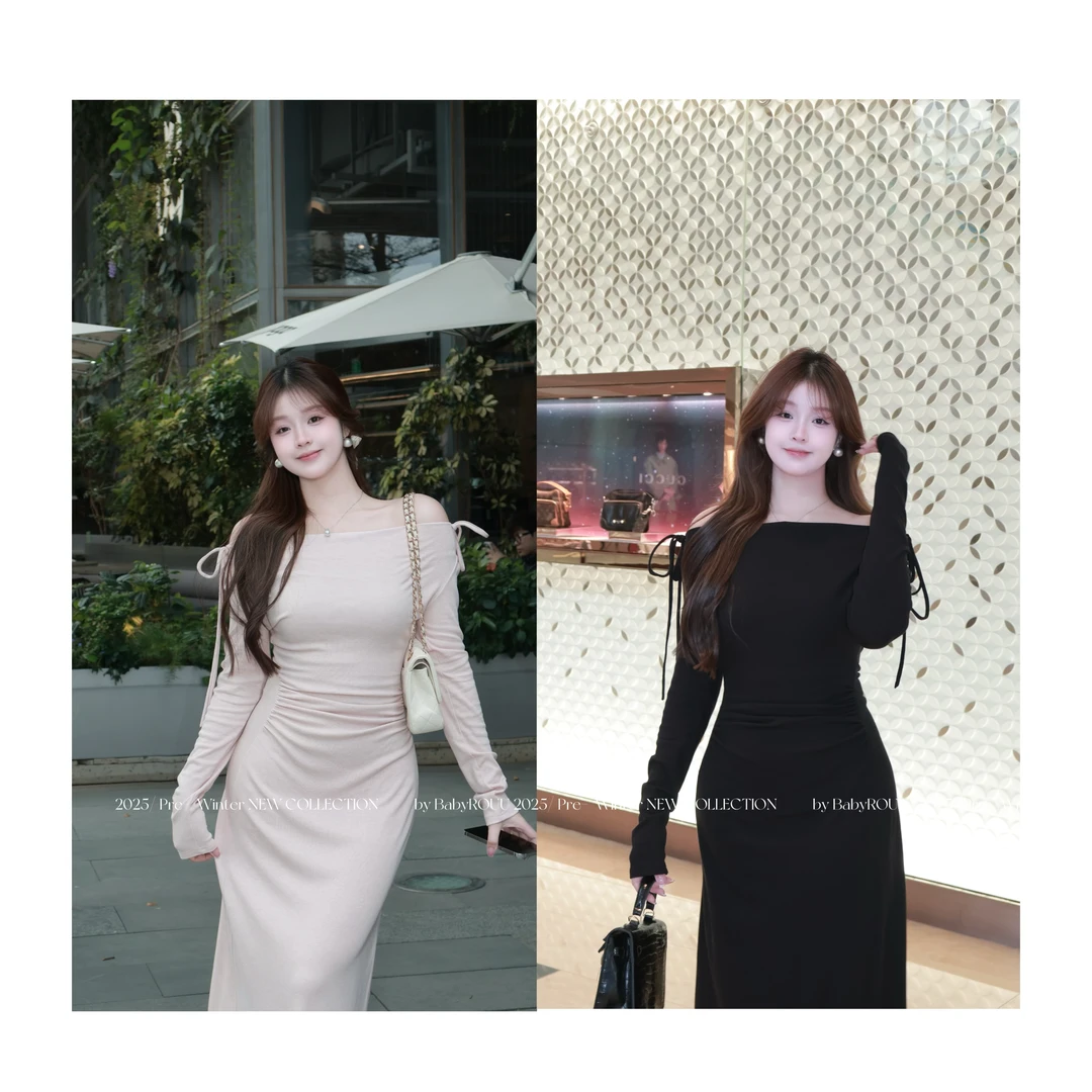 【韩味大美女】温与柔 秋冬韩味气质女神打底裙！温柔百搭连衣裙