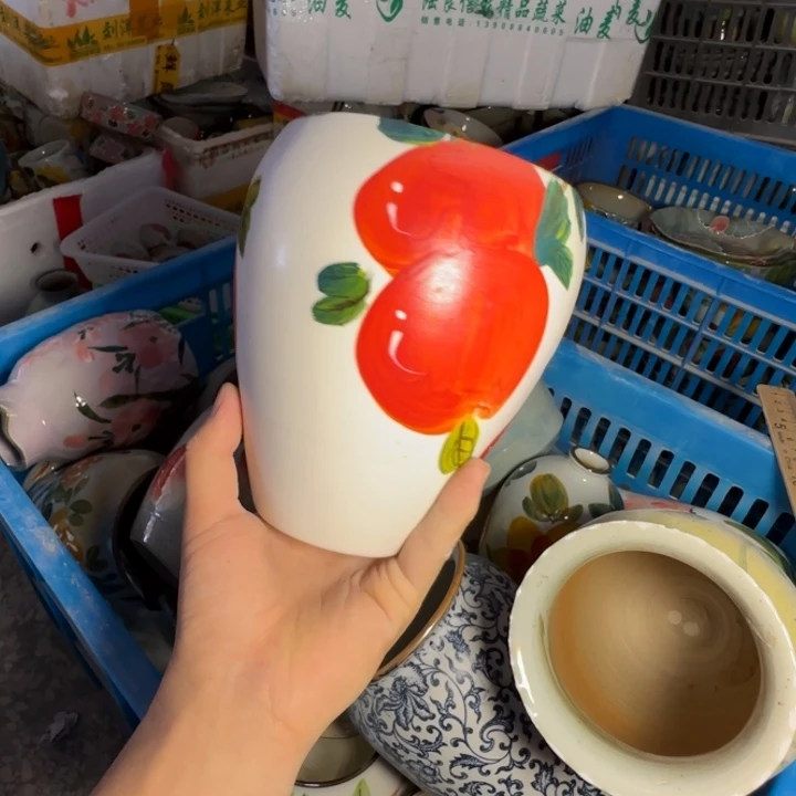 釉下彩手绘（瑕疵慎拍）172