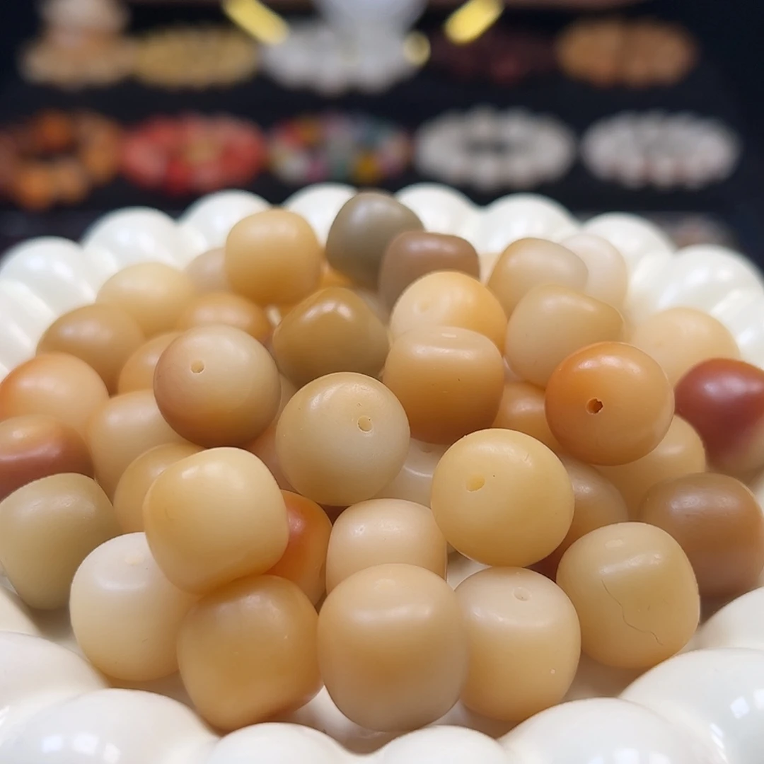 手串菩提根/象牙果微瑕卡16干磨敦煌桶15颗