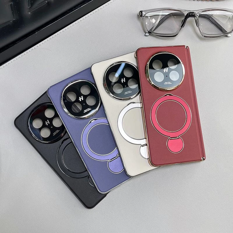 适用OPPO Find N5磁吸中轴手机壳360°旋转支架车载magsafe磁吸充