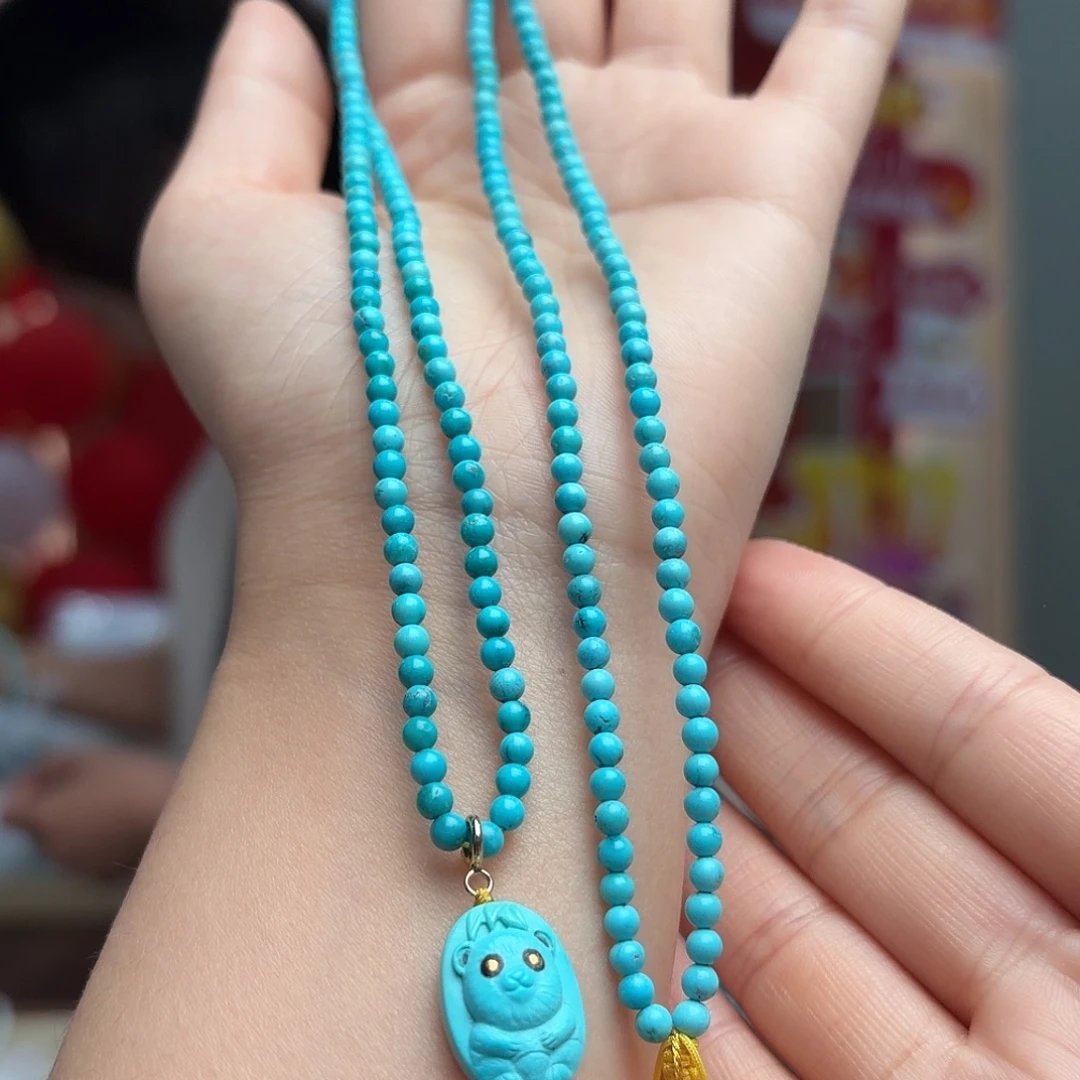 绿松石未镶嵌颈饰