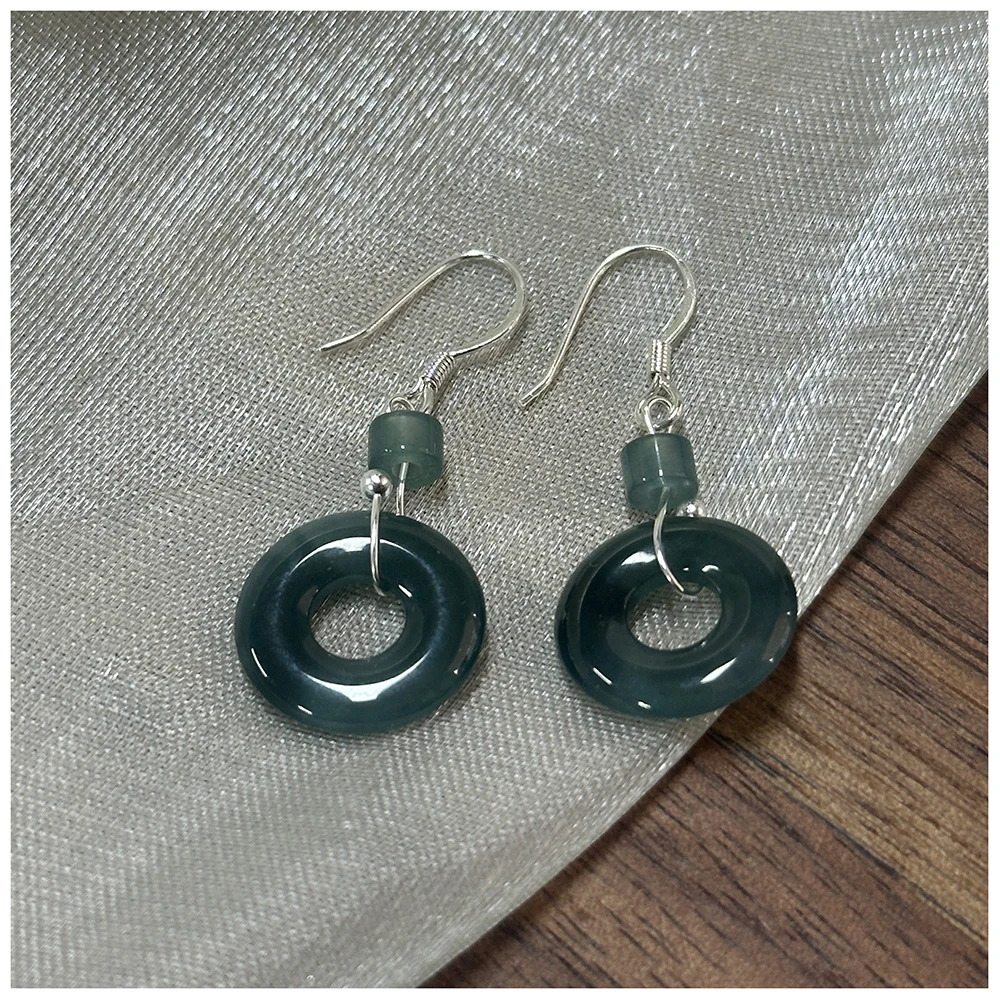 合金莫桑石耳饰 SS772  时尚百搭耳环