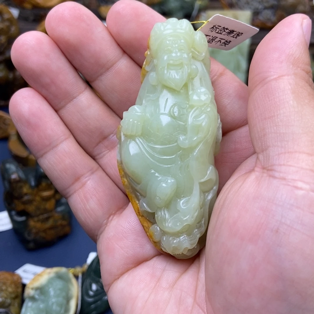 Y***生岫岩河磨玉（透闪石质玉）未镶嵌珠宝奇石