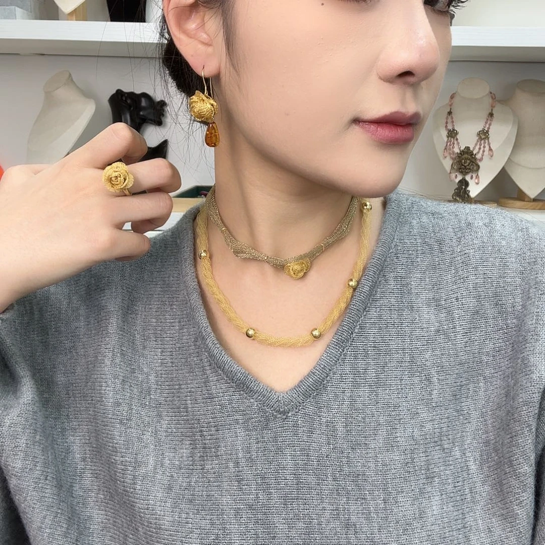 琉璃合金合金意大利阿雷佐 玫瑰 配套