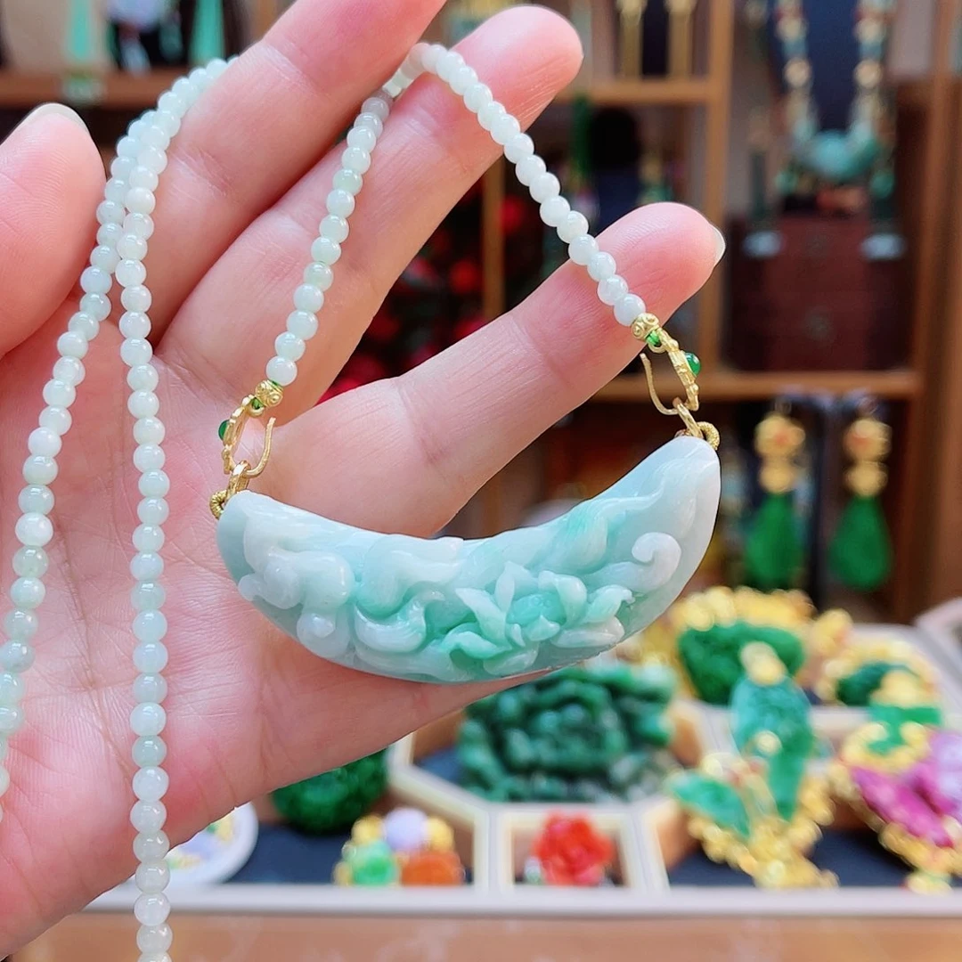 颈饰未镶嵌翡翠48小时鉴赏期