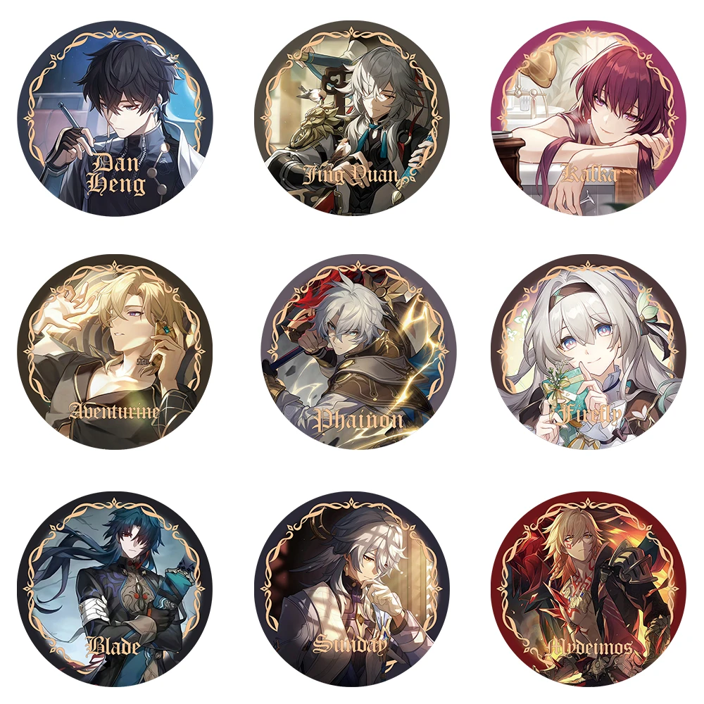 芙宁娜散兵吧唧白厄万敌周边马口铁徽章挂饰胸章