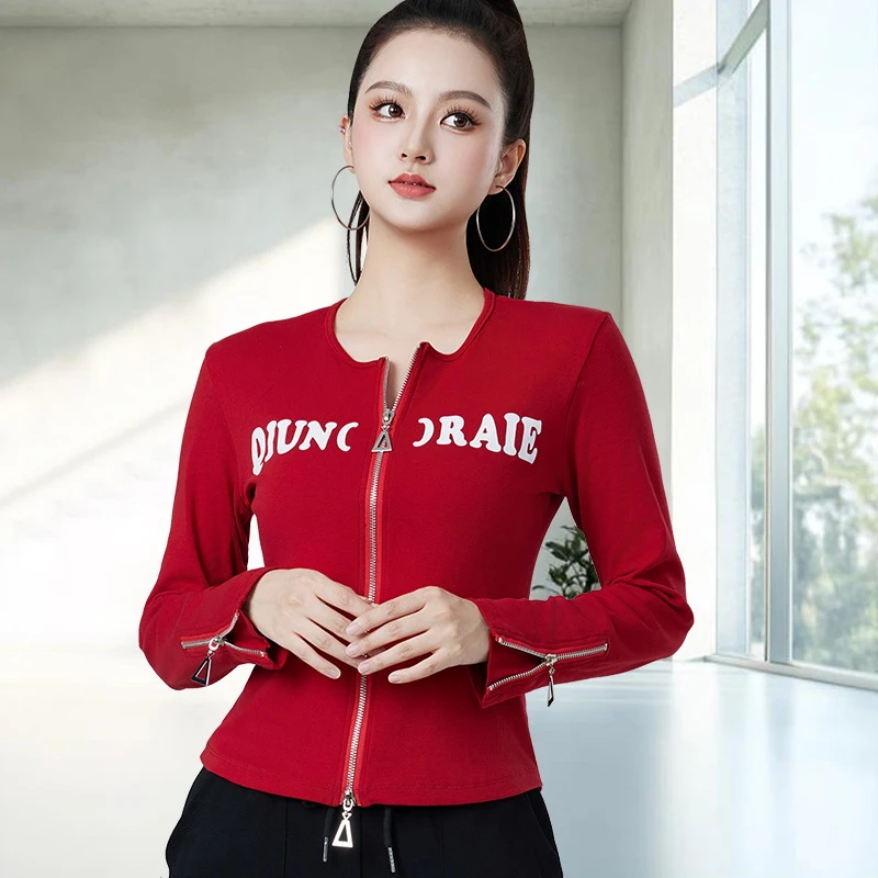 MY清仓春秋女款时尚洋气拉链开衫爆款