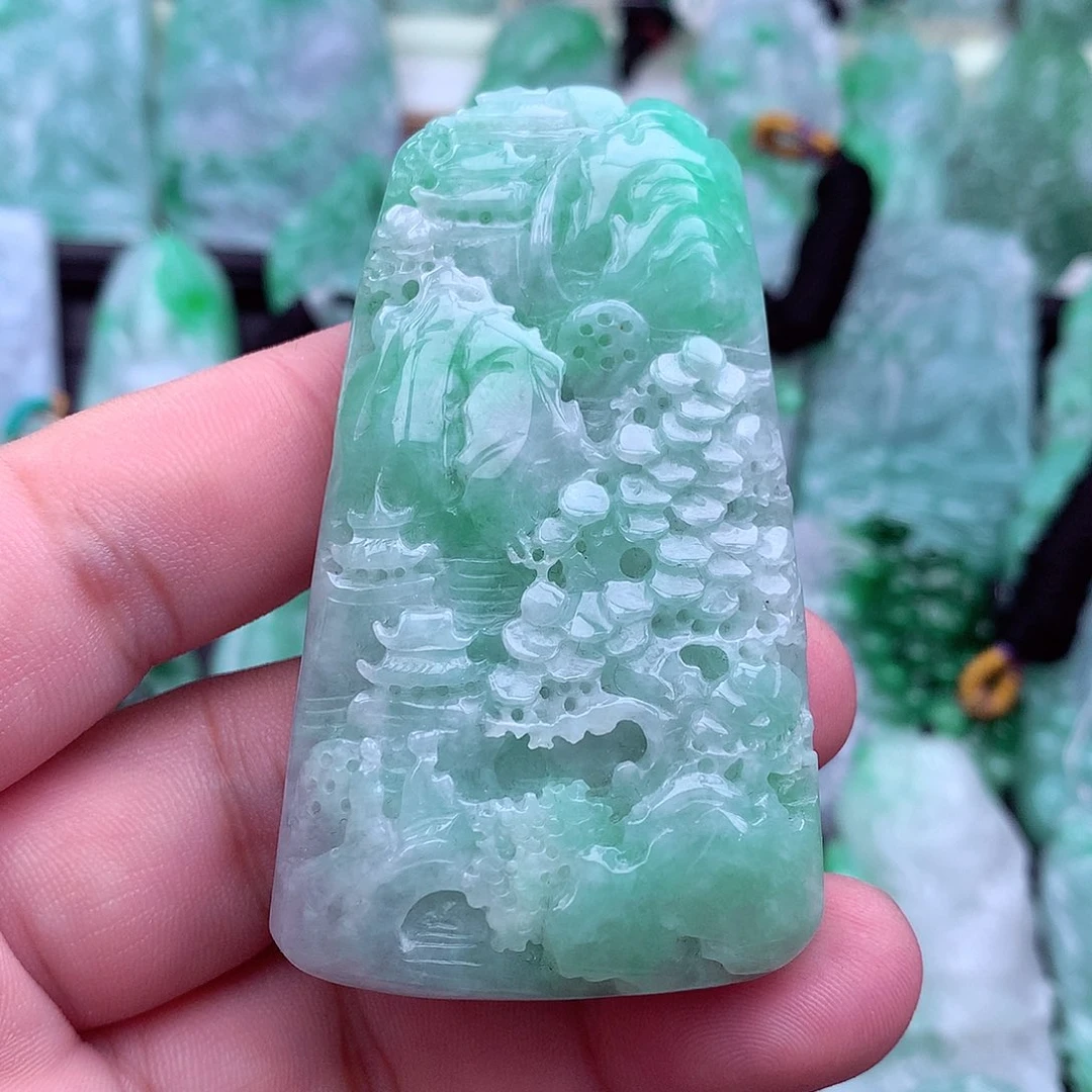 翡翠未镶嵌吊坠(不含链)