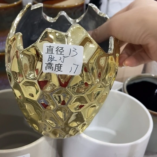 多肉绿植陶瓷花盆9.9包邮，有孔