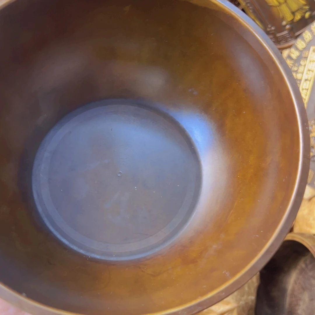 原矿风磨铜麒麟王聚宝盆