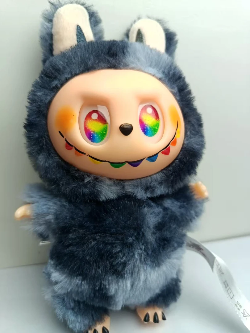 国潮三代马卡龙搪胶毛绒公仔潮玩拉嘟嘟 带钥匙挂件下单送衣服