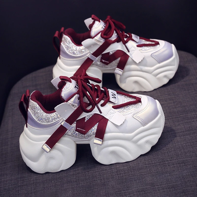 网红爆款老爹鞋女ins潮2025春秋季新款小个子厚底增高运动休闲鞋