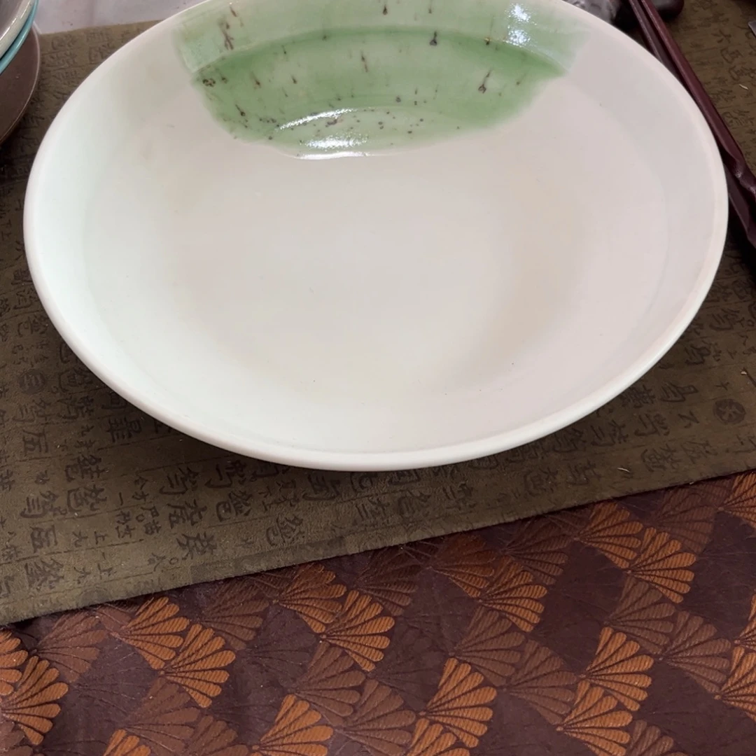 瓷景德镇粗陶复古盘碗微瑕