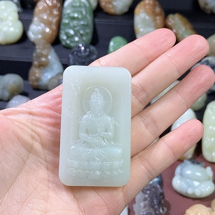 颈饰未镶嵌和田玉冰*热