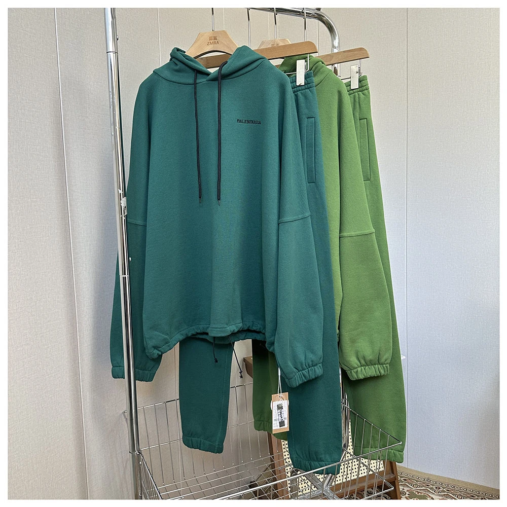 2TZ002春秋新款女士休闲宽松连帽卫衣直筒长裤套装