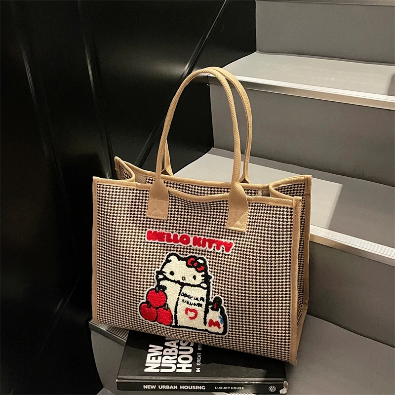 休闲大容量外出轻便手提单肩包2025新托特包购物袋帆布包教师上课