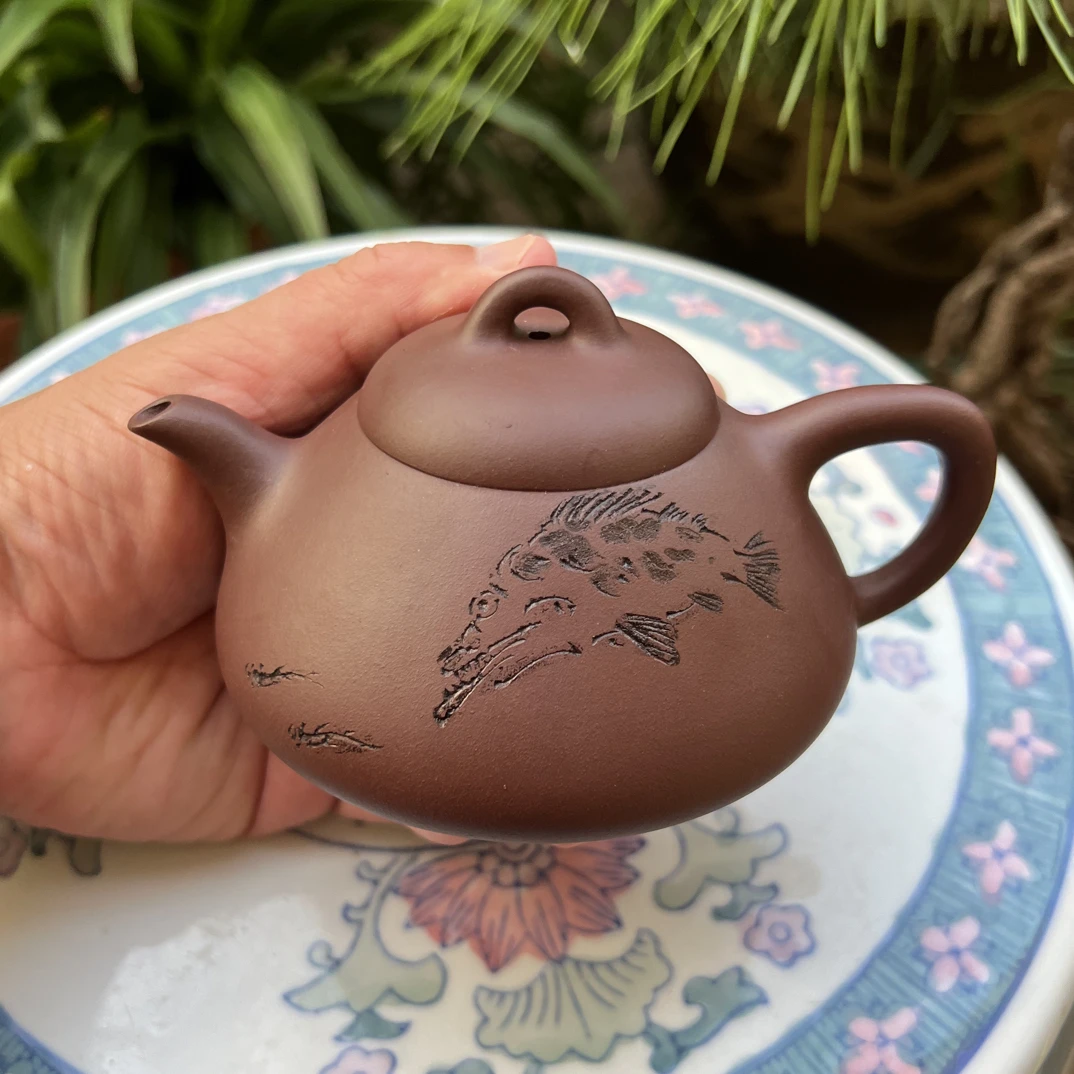 吴余生石瓢紫砂壶